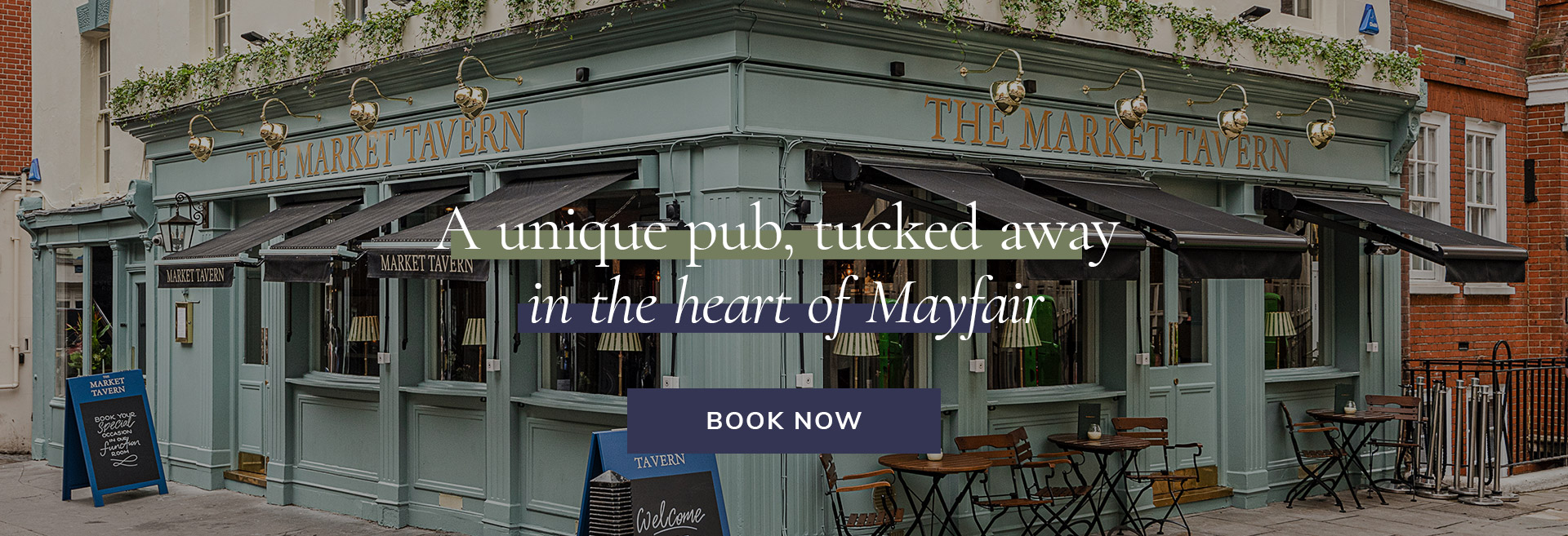 Join us at The Market Tavern in Mayfair for delicious pub food